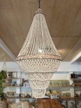 Load image into Gallery viewer, HAND BEADED SEASHELL CHANDELIER