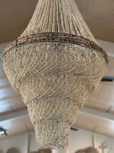 Load image into Gallery viewer, HAND BEADED SEASHELL CHANDELIER
