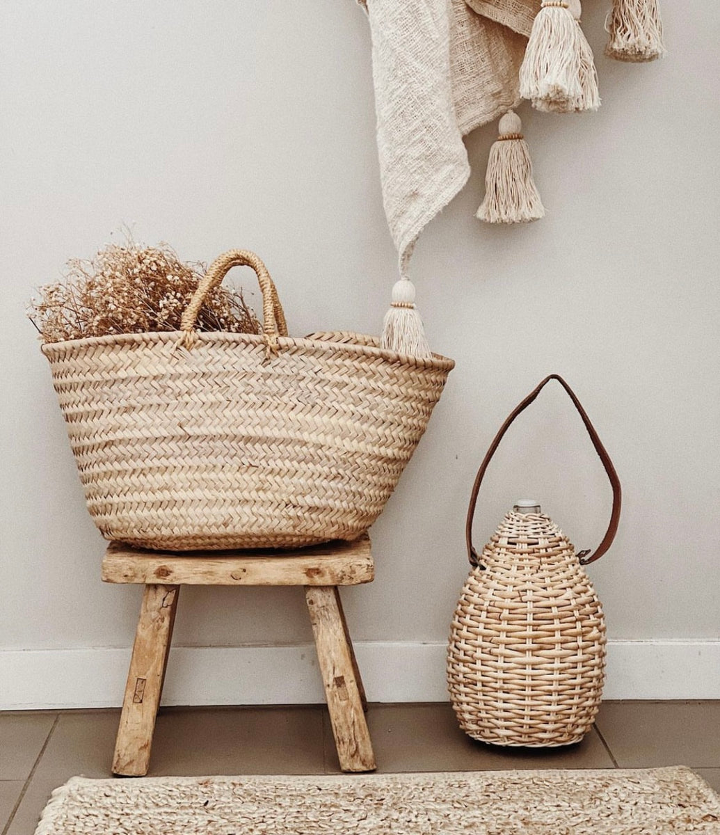 RATTAN WATER BOTTLES For The Table Little Cove Living