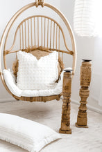 Load image into Gallery viewer, OFF WHITE LINEN CUSHION WITH CROSSES