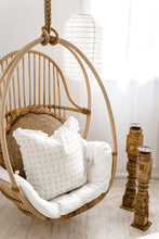 Load image into Gallery viewer, OFF WHITE LINEN CUSHION WITH CROSSES