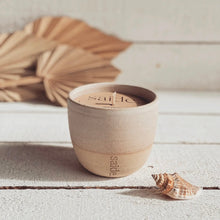 Load image into Gallery viewer, Saide - Tan ceramic soy candle
