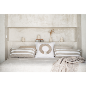 STRIPED LINEN LUMBAR CUSHION