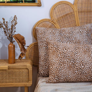 LEOPARD PRINT PILLOW COVERS (SET OF 2)