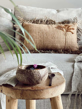 Load image into Gallery viewer, TONE ON TONE PALM TREE LUMBAR CUSHION
