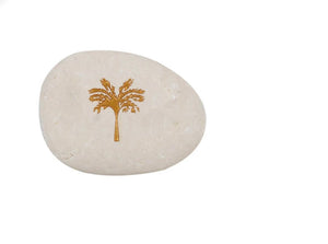 GRATITUDE PALM TREE POCKET STONE