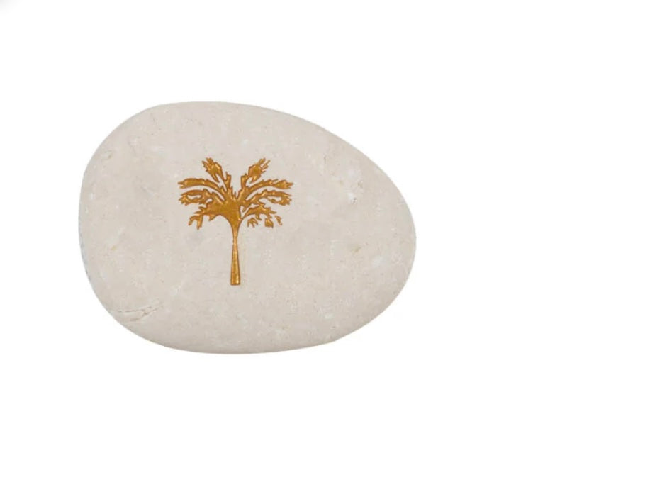 GRATITUDE PALM TREE POCKET STONE