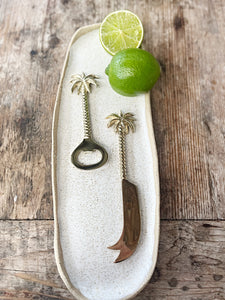 POLISHED BRASS PALM TREE BOTTLE OPENER
