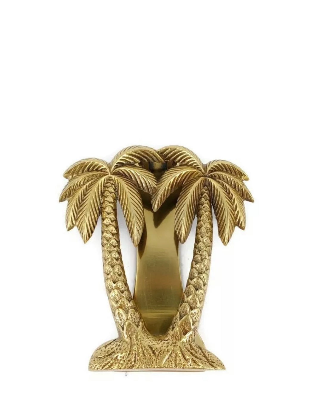 BRASS DOUBLE PALM TREE DOOR KNOCKER