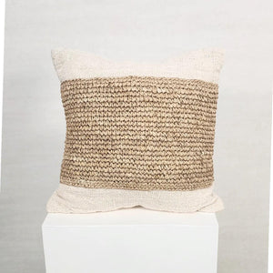 RAFFIA PANEL CUSHION
