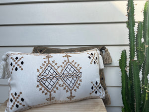 EMBROIDERED LUMBAR CUSHION