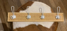 Load image into Gallery viewer, RATTAN &amp; ANTIQUE WALL HOOK
