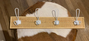 RATTAN & ANTIQUE WALL HOOK