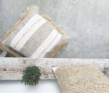 Load image into Gallery viewer, RAFFIA PANEL CUSHION
