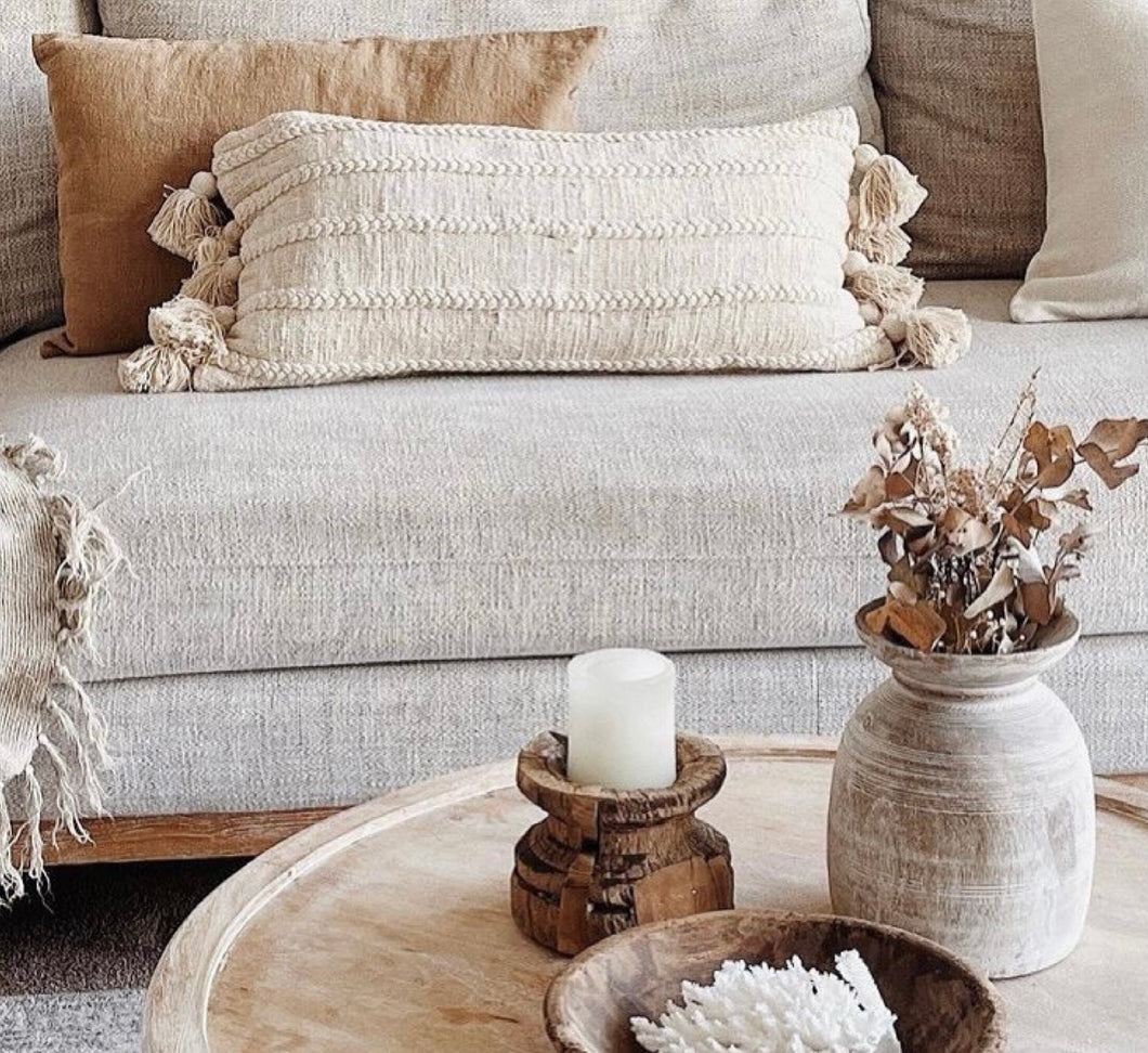 BRAIDED LUMBAR CUSHION