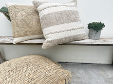 Load image into Gallery viewer, RAFFIA PANEL CUSHION
