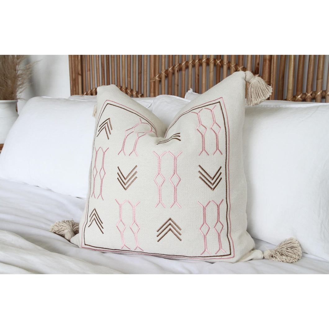 AZTEC EMBROIDERED CUSHION